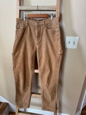 BDG Women’s Corduroy Carpenter Pants in Tan Brown